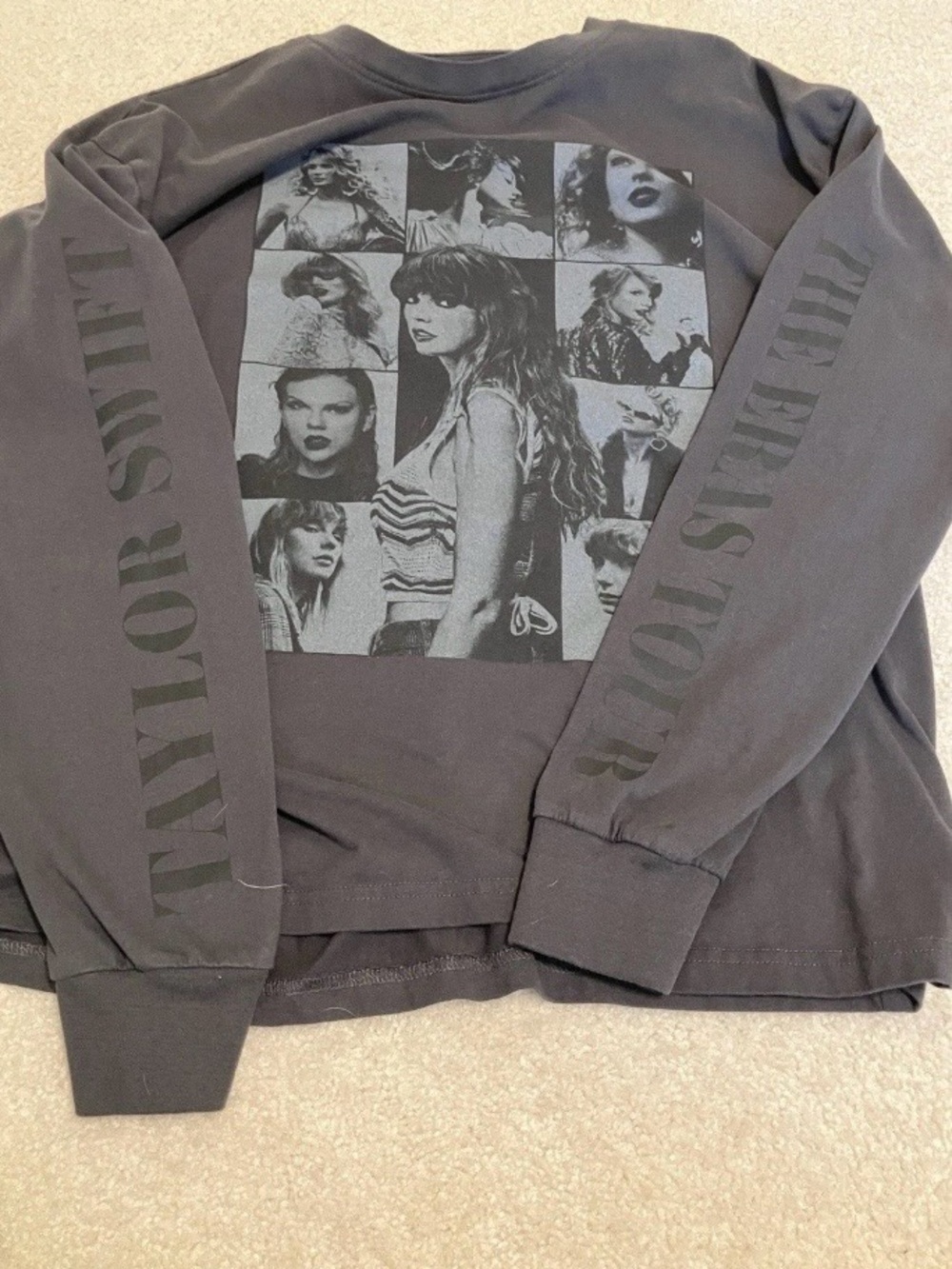 Taylor Swift Eras Tour Black Long-Sleeve Graphic Tee - Size Medium New - Picture 4 of 5